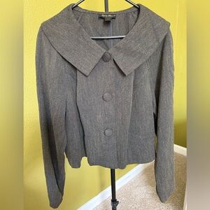 VINTAGE Ashley Stewart Charcoal Blazer Size 18